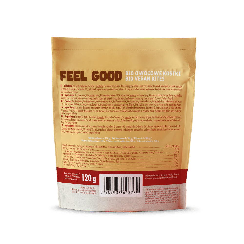 Bio Vegan Bites FEEL GOOD (fruit cubes) - with probiotic 120 g