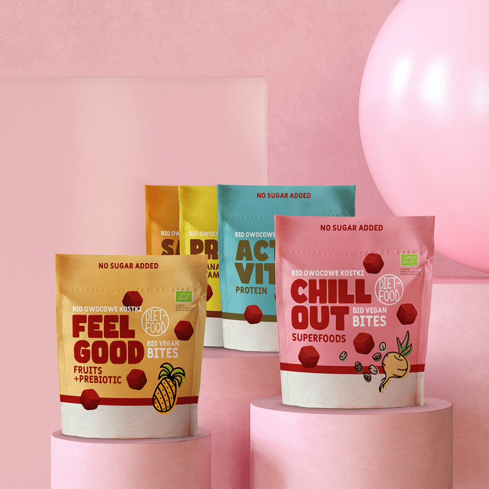Bio Vegan Bites FEEL GOOD (fruit cubes) - with probiotic 120 g